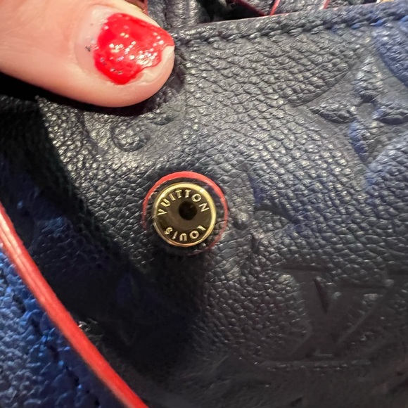 Louis Vuitton Navy Monogram Empreinte Montaigne MM - Picture 16 of 17